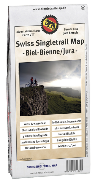 Singletrail Map 014 Biel/Berner Jura