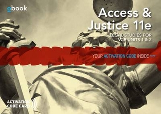 Access and Justice VCE Units 1 & 2 obook code card