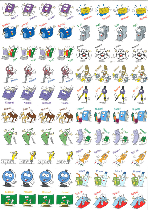 800 lustige Lobsticker - Bernd Wehren