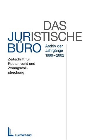 Das Juristische B&uuml;ro Zeitschriften-Archiv auf CD-ROM