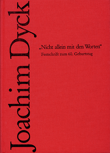 &raquo;Nicht allein mit den Worten&laquo; - 