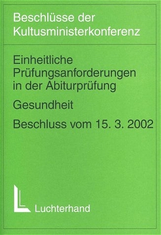 Einheitliche Prüfungsanforderungen in der Abiturprüfung