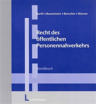 Das Recht des öffentlichen Personennahverkehrs