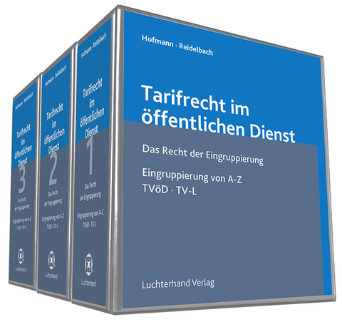 Das Tarifrecht im &ouml;ffentlichen Dienst - Hans G Hofmann