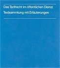 Das Tarifrecht im &ouml;ffentlichen Dienst - 