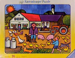 Auf dem Bauernhof (Rahmenpuzzle)