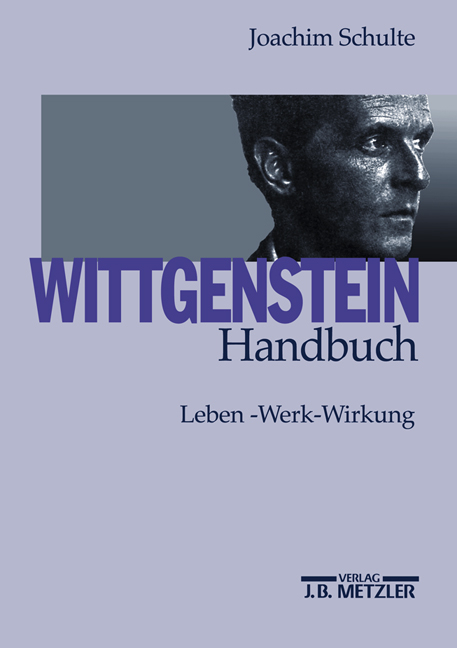 Wittgenstein-Handbuch - Joachim Schulte