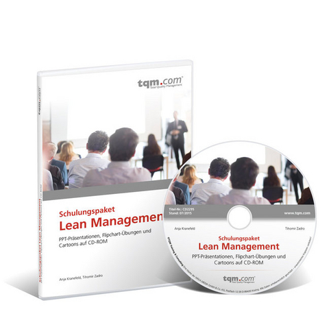 Schulungspaket Lean Management PPT-Pr&auml;sentationen, Flipchart-&Uuml;bungen und Lean-Bilder-Pool auf CD-ROM