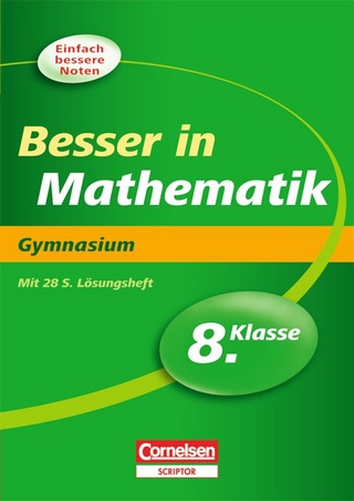 Besser in der Sekundarstufe I - Gymnasium / 8. Schuljahr - Übungsbuch mit separatem Lösungsheft (28 S.)