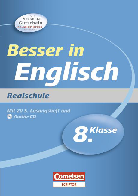 Besser in der Sekundarstufe I - Realschule / 8. Schuljahr - &Uuml;bungsbuch mit separatem L&ouml;sungsheft (20 S.) und H&ouml;r-CD - Ingrid Preedy, Brigitte Seidl