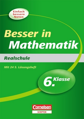 Besser in der Sekundarstufe I - Realschule / 6. Schuljahr - Übungsbuch mit separatem Lösungsheft (24 S.)