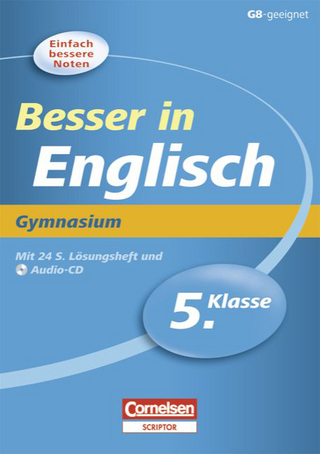 Besser in der Sekundarstufe I - Gymnasium / 5. Schuljahr - Übungsbuch mit separatem Lösungsheft (24 S.) und Hör-CD