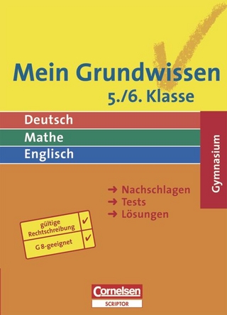 Mein Grundwissen - Deutsch, Mathe, Englisch. Gymnasium - Aktualisierte Ausgabe 2006 / 5./6. Schuljahr - Schülerbuch