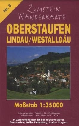 Zumstein Wanderkarte Oberstaufen Lindau/Westallg&auml;u