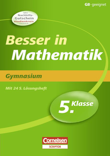 Besser in der Sekundarstufe I - Gymnasium / 5. Schuljahr - &Uuml;bungsbuch mit separatem L&ouml;sungsheft (24 S.) - Fritz Kammermeyer, Roland Zerpies