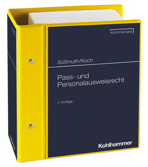 Pass- und Personalausweisrecht - Werner S&uuml;&szlig;muth, Horst Werner Koch, Karin Tuchen, Ellen Nauta