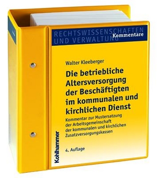Die betriebliche Altersversorgung der Beschäftigten im kommunalen und kirchlichen Dienst
