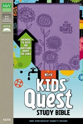 NIrV, Kids' Quest Study Bible, Leathersoft, Purple