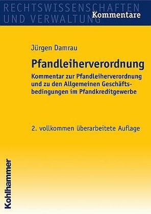 Pfandleiherverordnung - J&uuml;rgen Damrau