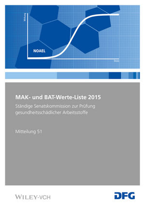 MAK- und BAT-Werte-Liste / MAK- und BAT-Werte-Liste 2015