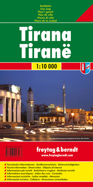 Tirana, Stadtplan 1:10.000