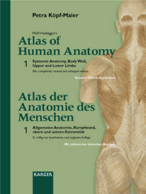 Wolf-Heidegger's Atlas of Human Anatomy /Wolf-Heideggers Atlas der Anatomie des Menschen. Latin nomenclature. Volume 1 + 2 (Complete Set)
