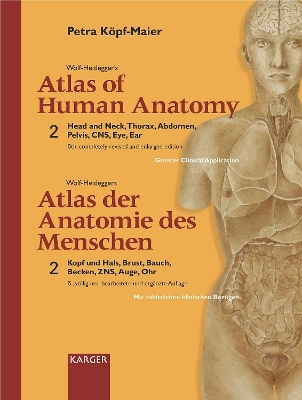 Wolf-Heidegger's Atlas of Human Anatomy /Wolf-Heideggers Atlas der Anatomie des Menschen. Latin nomenclature. Volume 1 + 2 (Complete Set)