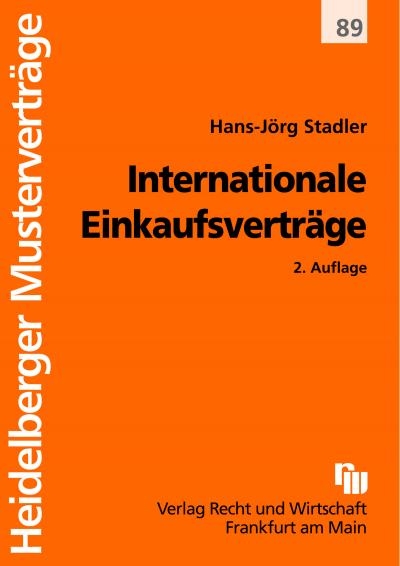 Internationale Einkaufsvertr&auml;ge - Hans J Stadler