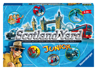 Ravensburger 22289 - Scotland Yard Junior, Brettspiel für 2-4 Spieler, Gesellschafts- und Familienspiel, für Kinder ab 6 Jahren