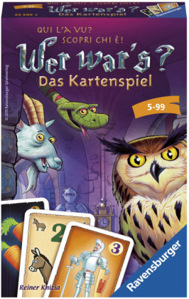 Wer war's? (Kartenspiel), Das Kartenspiel