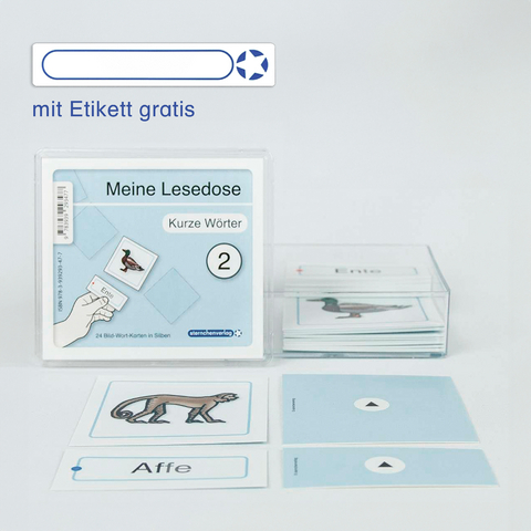 Meine Lesedose 2 - Kurze W&ouml;rter - Jetzt neu mit Etikett zum Beschriften - Katrin Langhans