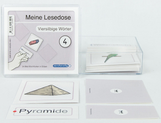 Meine Lesedose 4 - viersilbige Wörter - Jetzt neu mit Etikett zum Beschriften