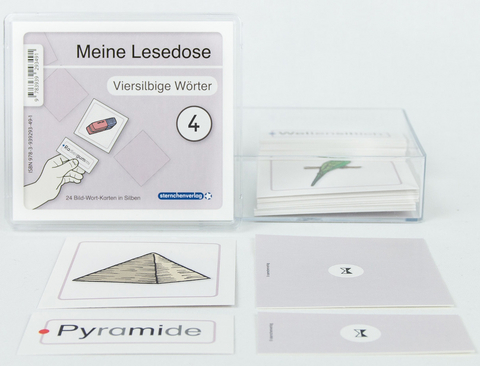 Meine Lesedose 4 - viersilbige W&ouml;rter - Jetzt neu mit Etikett zum Beschriften - Katrin Langhans