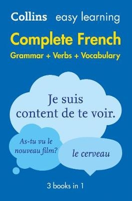 Easy Learning French Complete Grammar, Verbs and Vocabulary (3 books in 1) -  Collins Dictionaries
