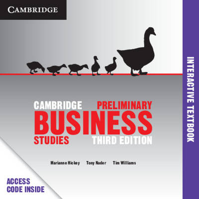 Cambridge Preliminary Business Studies Digital (Card) - Marianne Hickey, Tony Nader, Tim Williams