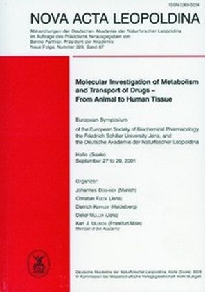 Molecular Investigation of Metabolism and Transport of Drugs - From Animal to Human Tissue