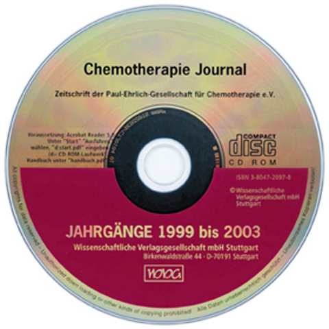 Chemotherapie Journal. Jahrg&auml;nge 1999 bis 2003