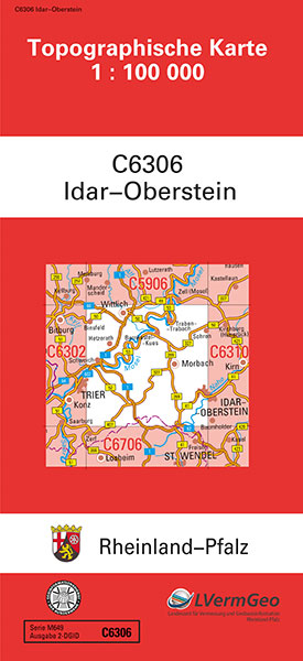 TK100 C6306 Idar-Oberstein -  Landesamt f&uuml;r Vermessung und Geobasisinformation Rheinland-Pfalz