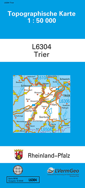TK50 L6304 Trier -  Landesamt f&uuml;r Vermessung und Geobasisinformation Rheinland-Pfalz