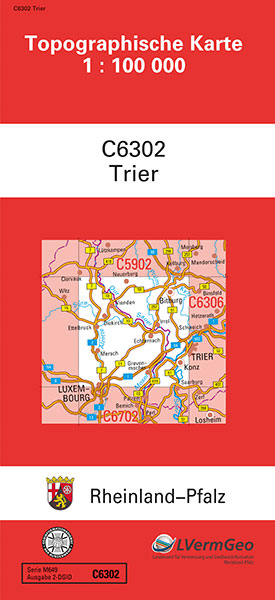 TK100 C6302 Trier -  Landesamt f&uuml;r Vermessung und Geobasisinformation Rheinland-Pfalz