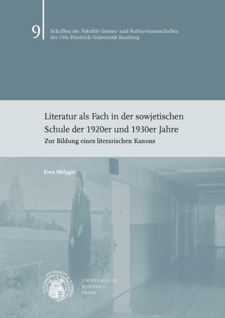 Literatur als Fach in der sowjetischen Schule der 1920er und 1930er Jahre