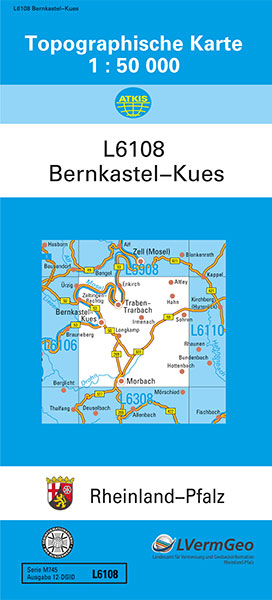 TK50 L6108 Bernkastel-Kues -  Landesamt f&uuml;r Vermessung und Geobasisinformation Rheinland-Pfalz