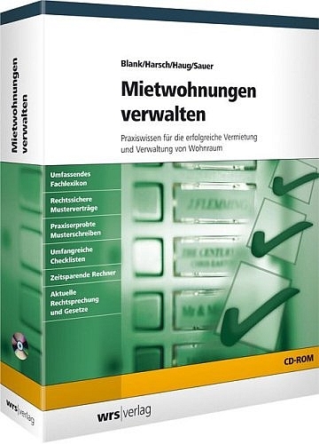 Mietwohnungen verwalten CD -  Blank,  Harsch,  Haug,  Sauer
