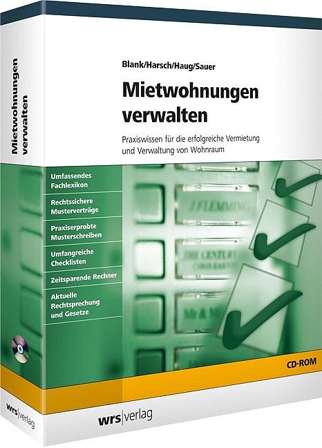 Mietwohnungen verwalten CD -  Blank,  Harsch,  Haug,  Sauert