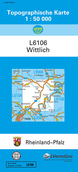 TK50 L6106 Wittlich -  Landesamt f&uuml;r Vermessung und Geobasisinformation Rheinland-Pfalz
