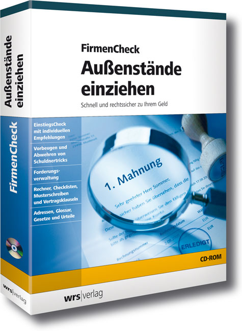 FirmenCheck Au&szlig;enst&auml;nde einziehen