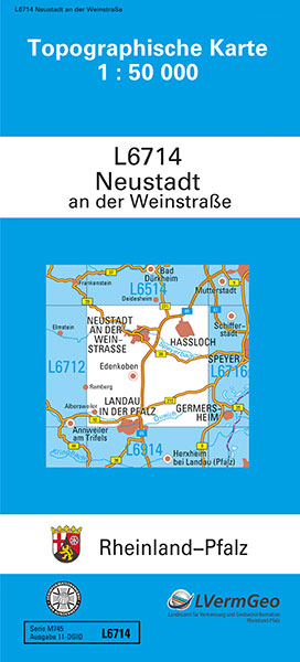 TK50 L6714 Neustadt an der Weinstra&szlig;e -  Landesamt f&uuml;r Vermessung und Geobasisinformation Rheinland-Pfalz