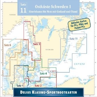 Delius Klasing Sportbootkarten CD-ROM / Ostk&uuml;ste Schweden 1