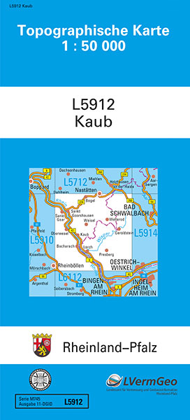 TK50 L5912 Kaub -  Landesamt f&uuml;r Vermessung und Geobasisinformation Rheinland-Pfalz