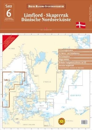 Delius Klasing Sportbootkarten / Limfjord - Skagerrak - D&auml;nische Nordseek&uuml;ste